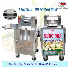 XE NƯỚC MÍA LIỀN THÙNG PT50-2 - CÓ BÀN GẬP NHỎ 